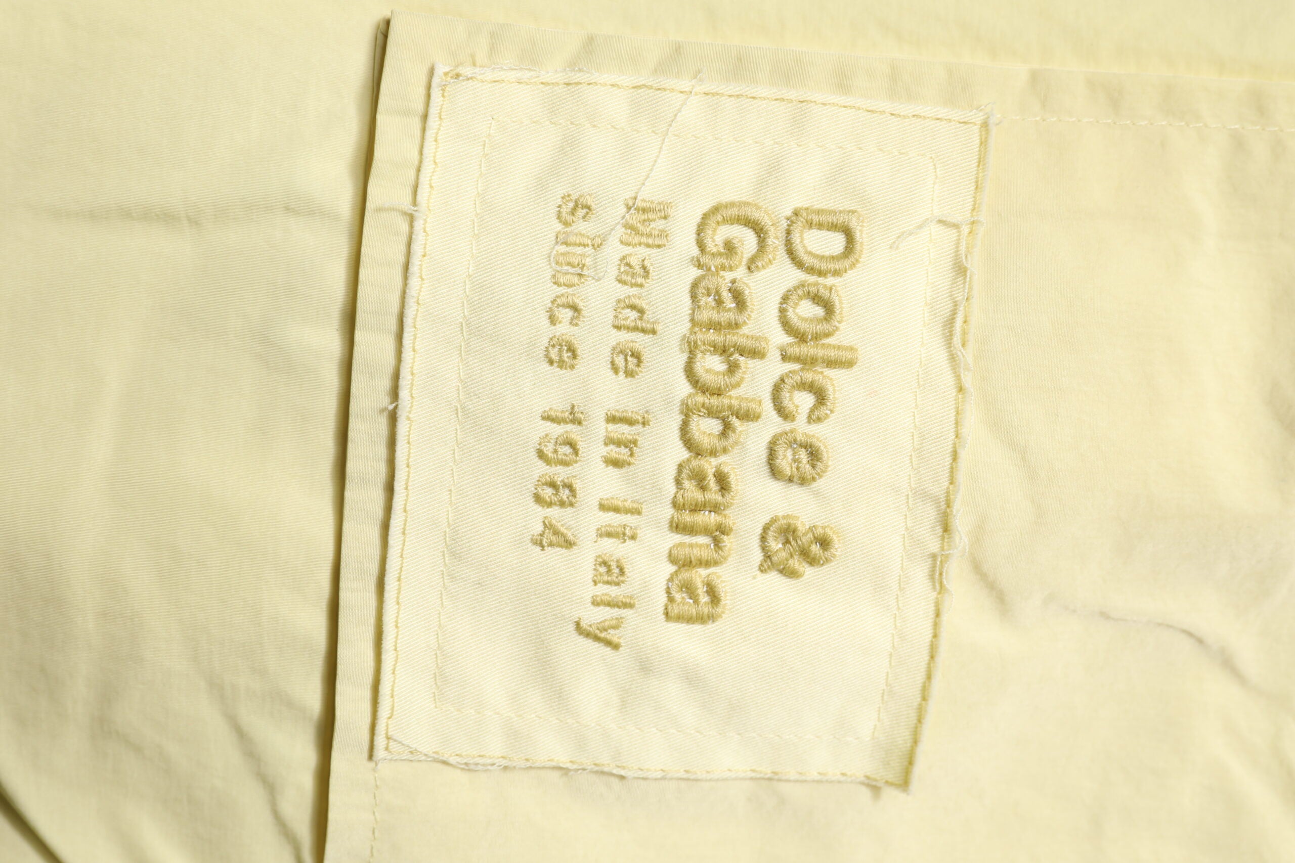 Dolce & Gabbana Yellow Nylon Cargo Chain Men Jogger Pants -   -  Dolce & Gabbana.