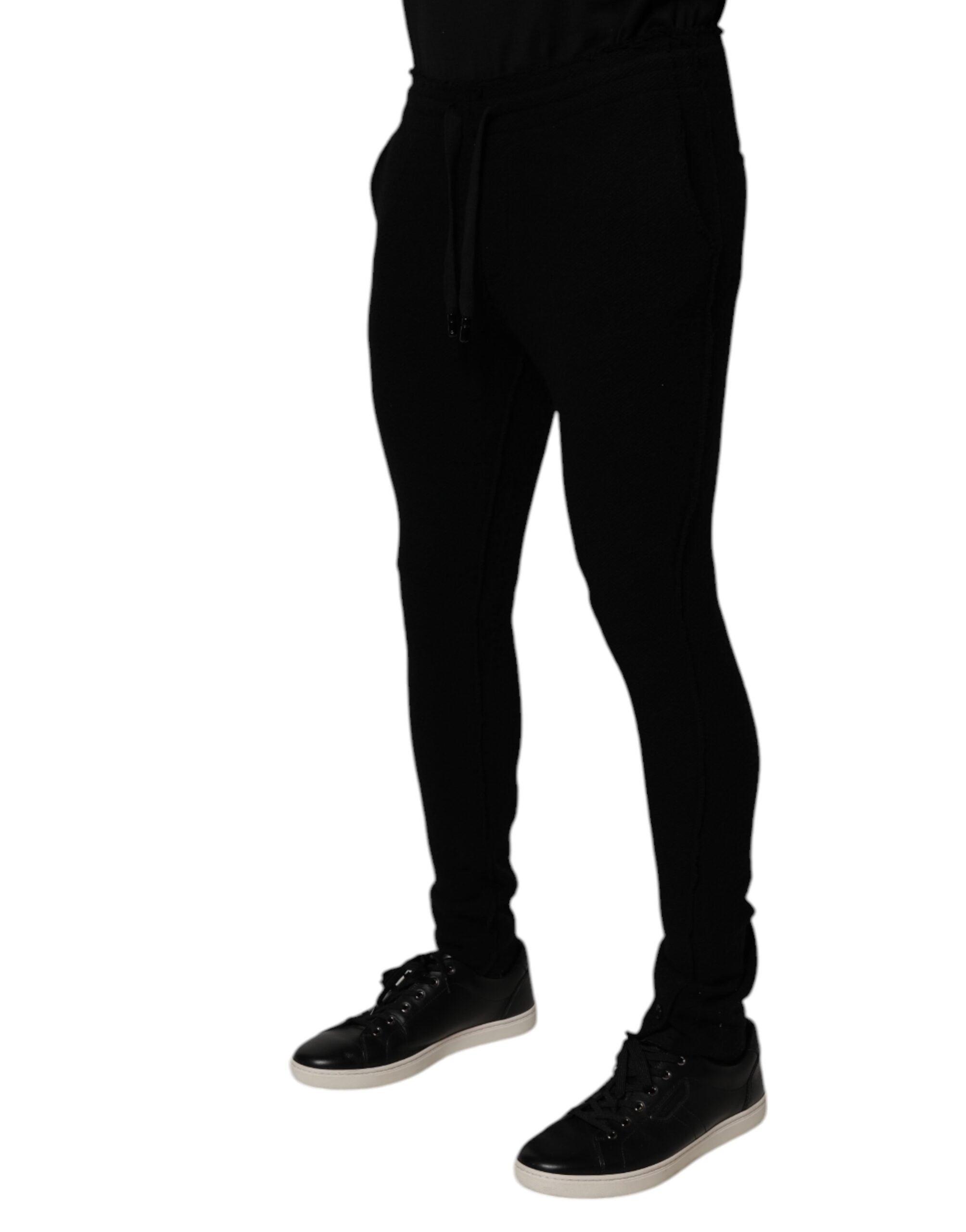 Dolce & Gabbana Black Cashmere Jogger Men Sweatpants Pants -   -  Dolce & Gabbana.