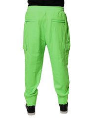 Dolce & Gabbana Neon Green Cargo Jogger Men Sweatpants Pants -   -  Dolce & Gabbana.