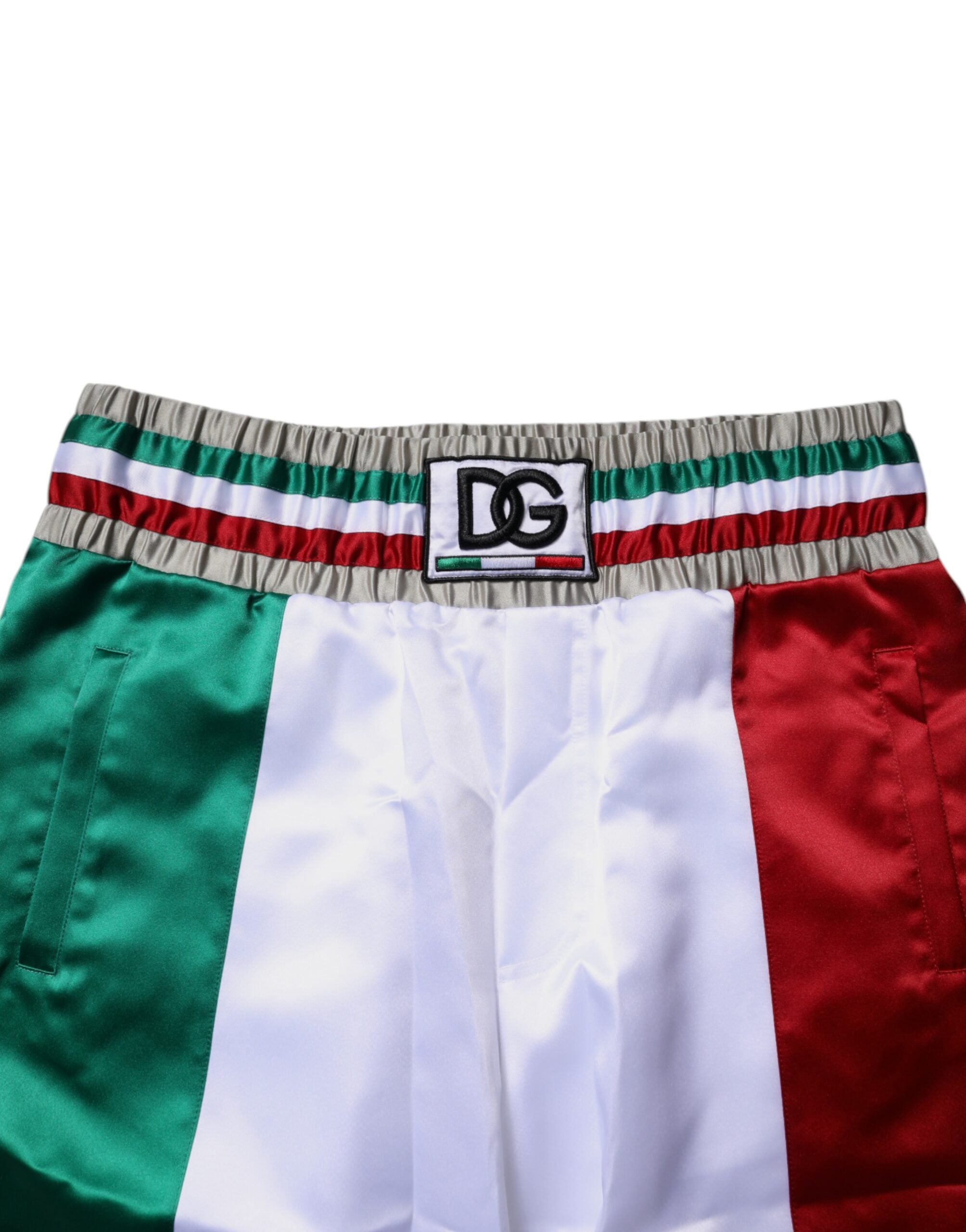 Dolce & Gabbana Multicolor Italia Polyester Bermuda Shorts -   -  Dolce & Gabbana.