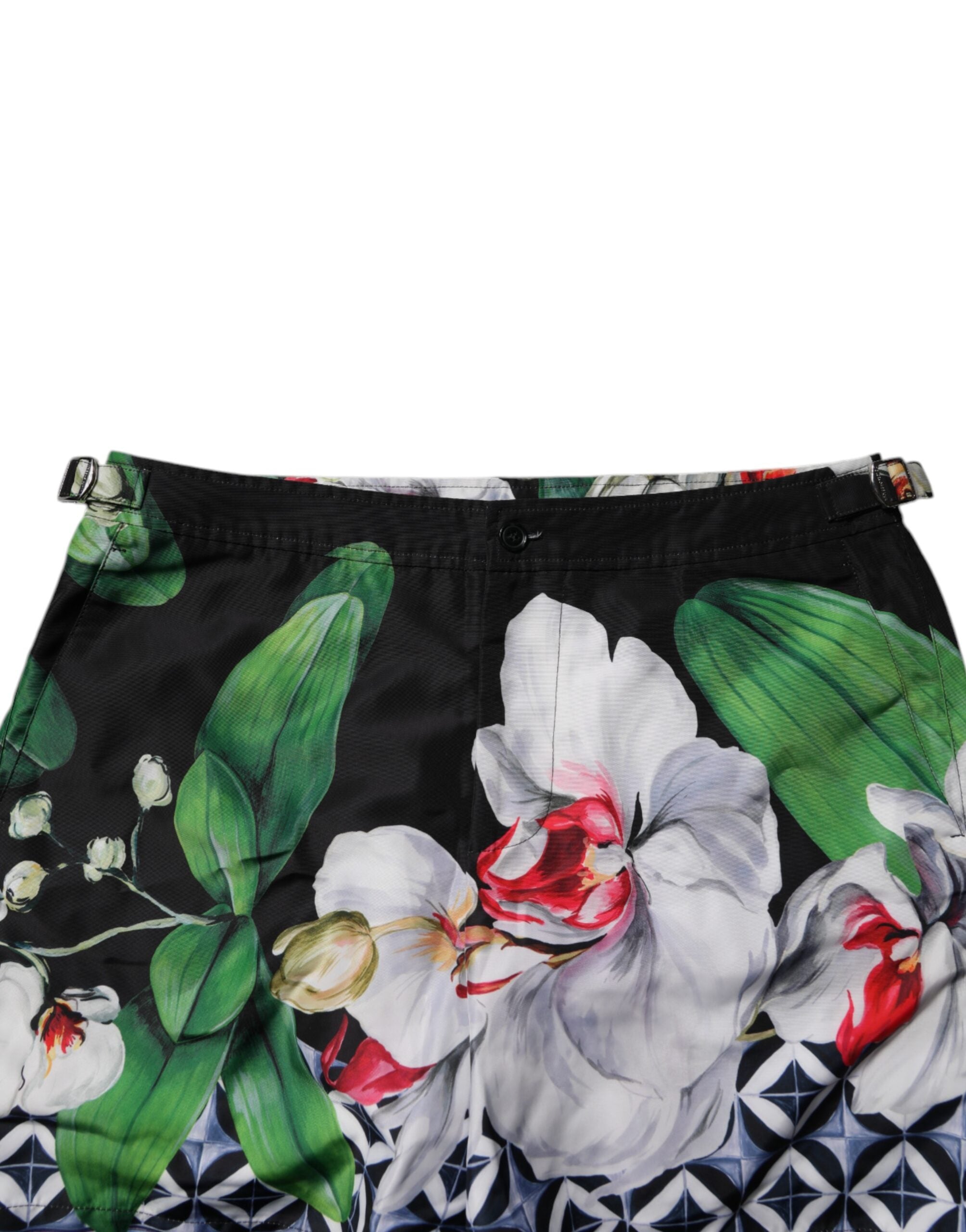 Dolce & Gabbana Multicolor Floral Polyester Men Bermuda Shorts -   -  Dolce & Gabbana.