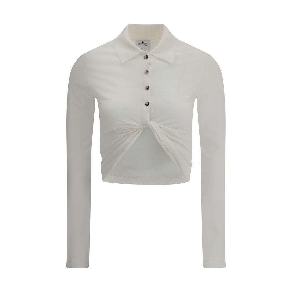 Courrèges Polo with twisted detail -   -  Courrèges.