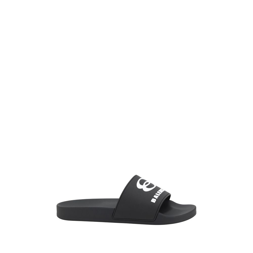 Balenciaga Logo Slippers -   -  Balenciaga.