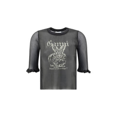 Ganni Sheer jacquard Top -   -  Ganni.