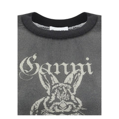 Ganni Sheer jacquard Top -   -  Ganni.