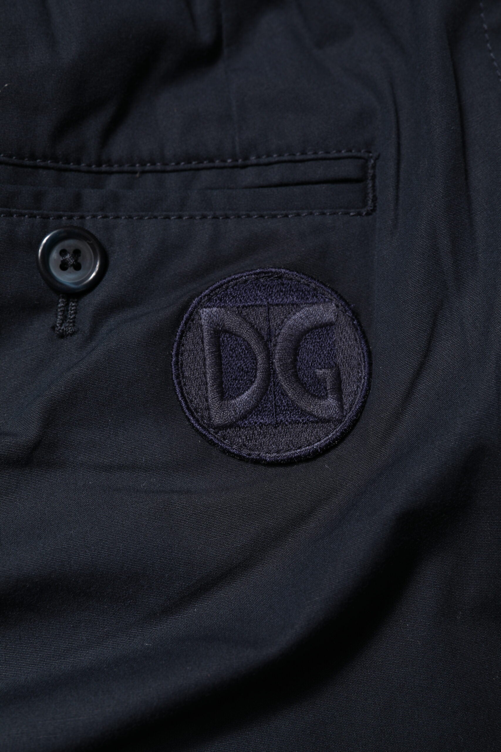 Dolce & Gabbana Dark Blue Cotton Bermuda Sweatshorts Shorts -   -  Dolce & Gabbana.