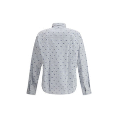 Maison Kitsuné Striped shirt with iconic fox -   -  Maison Kitsuné.