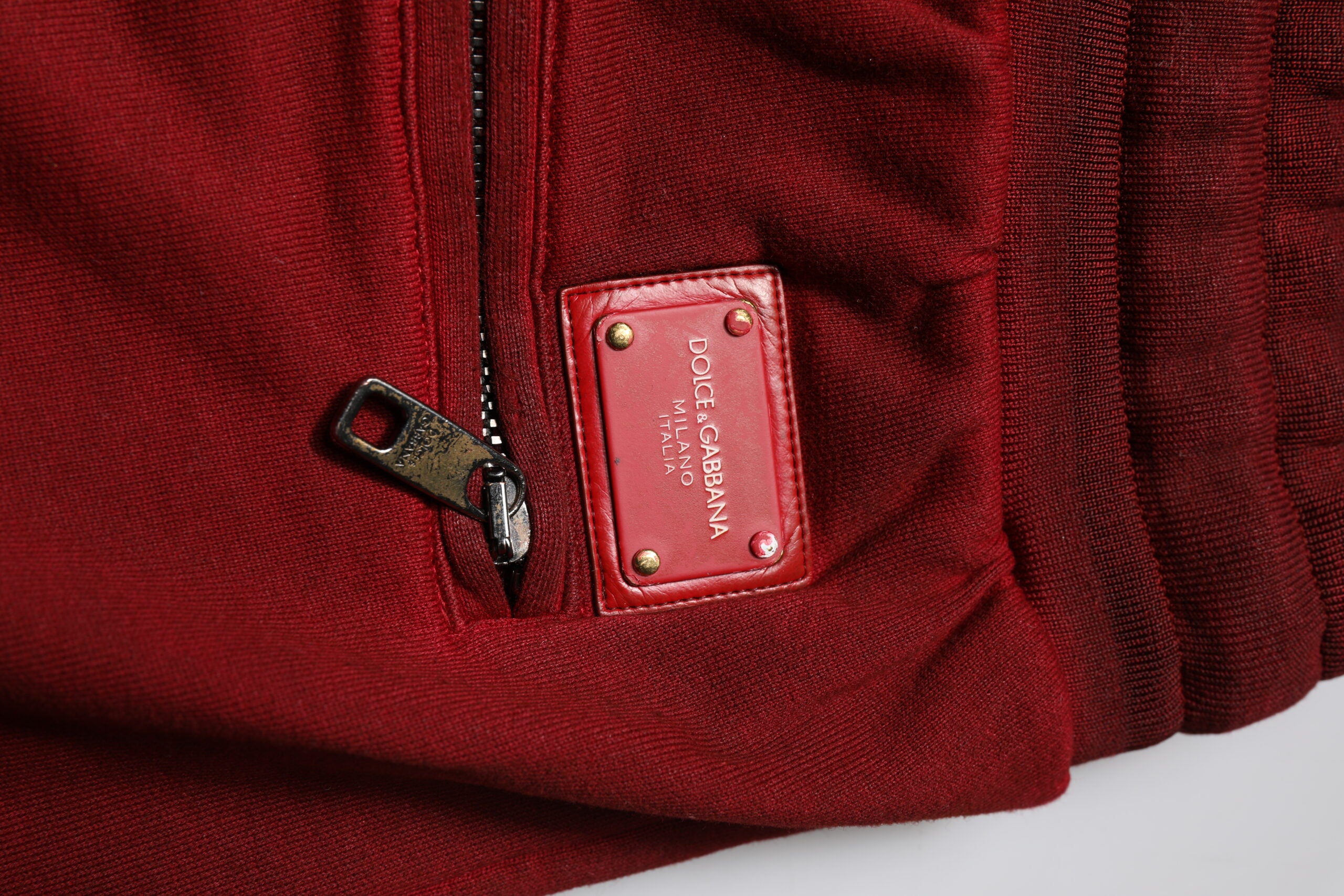 Dolce & Gabbana Maroon Rip Style Bermuda Sweatshorts Shorts -   -  Dolce & Gabbana.