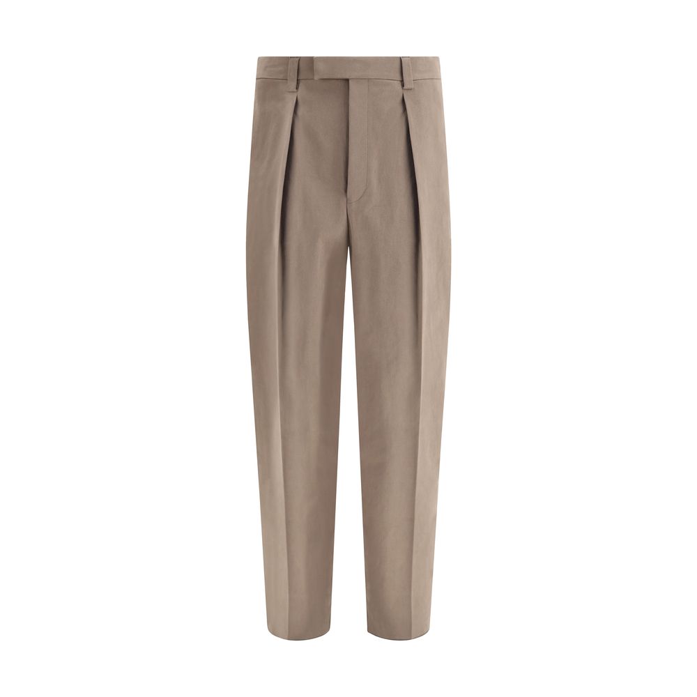 Ferragamo Cotton Wide-leg Pants -   -  Ferragamo.