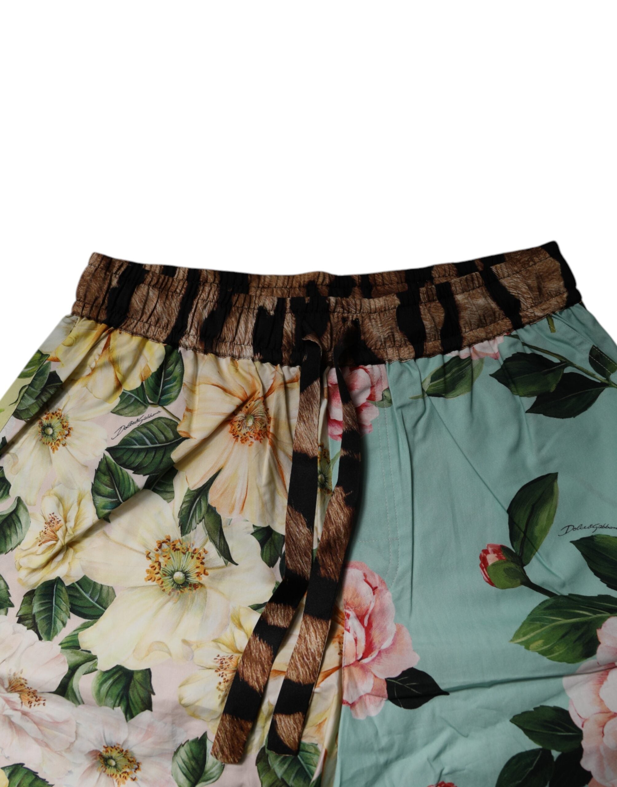 Dolce & Gabbana Multicolor Floral Print Men Bermuda Shorts -   -  Dolce & Gabbana.