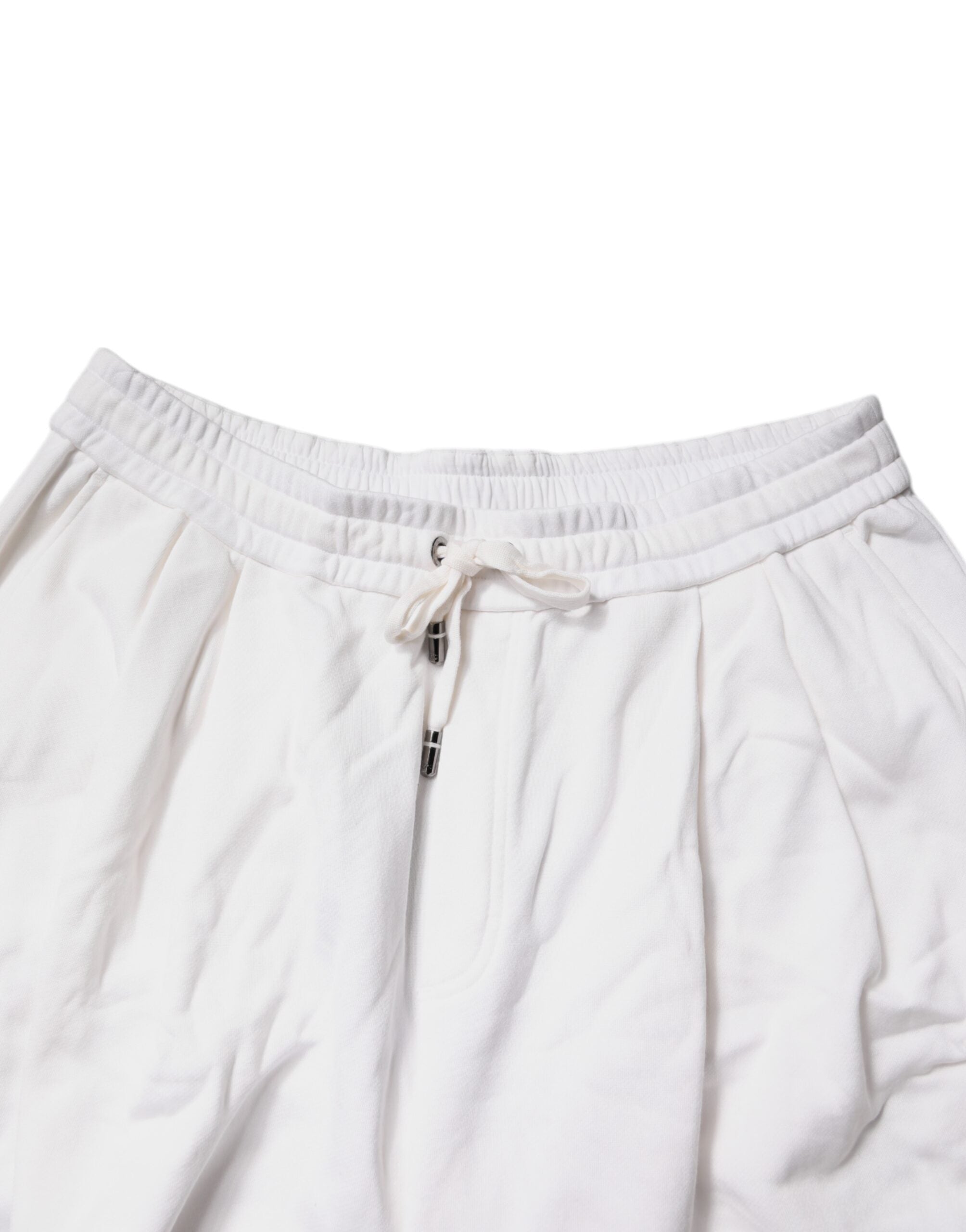 Dolce & Gabbana White Cotton Cargo Bermuda Sweatshorts Shorts -   -  Dolce & Gabbana.
