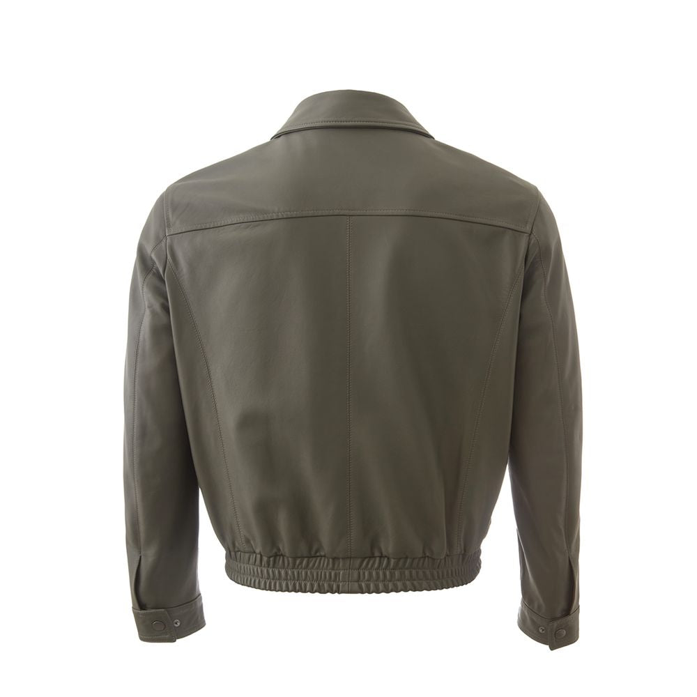 Lardini Green Leather Jackets & Coat -   -  Lardini.