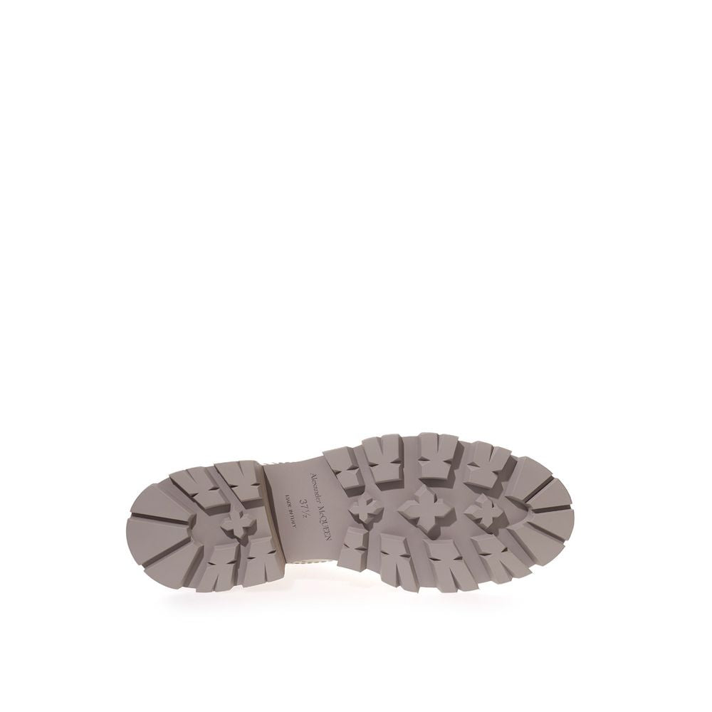 Alexander McQueen Chic Gray Leather Boots for Elegant Steps -   -  Alexander McQueen.