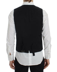 Dolce & Gabbana Gray Striped Formal Vest -  Vests for Men Suits -  Dolce & Gabbana.