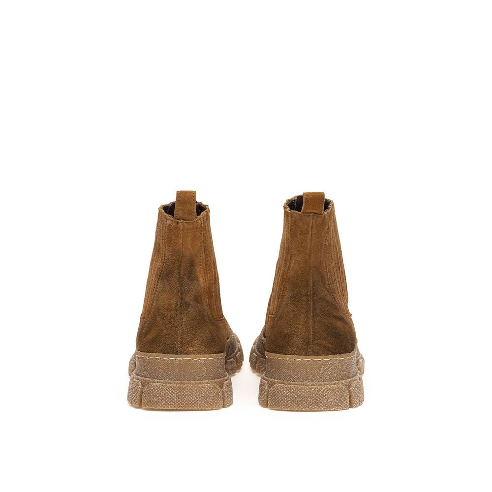 Max Mara Brown Suede Leather Boot -   -  Max Mara.