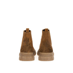 Max Mara Brown Suede Leather Boot -   -  Max Mara.