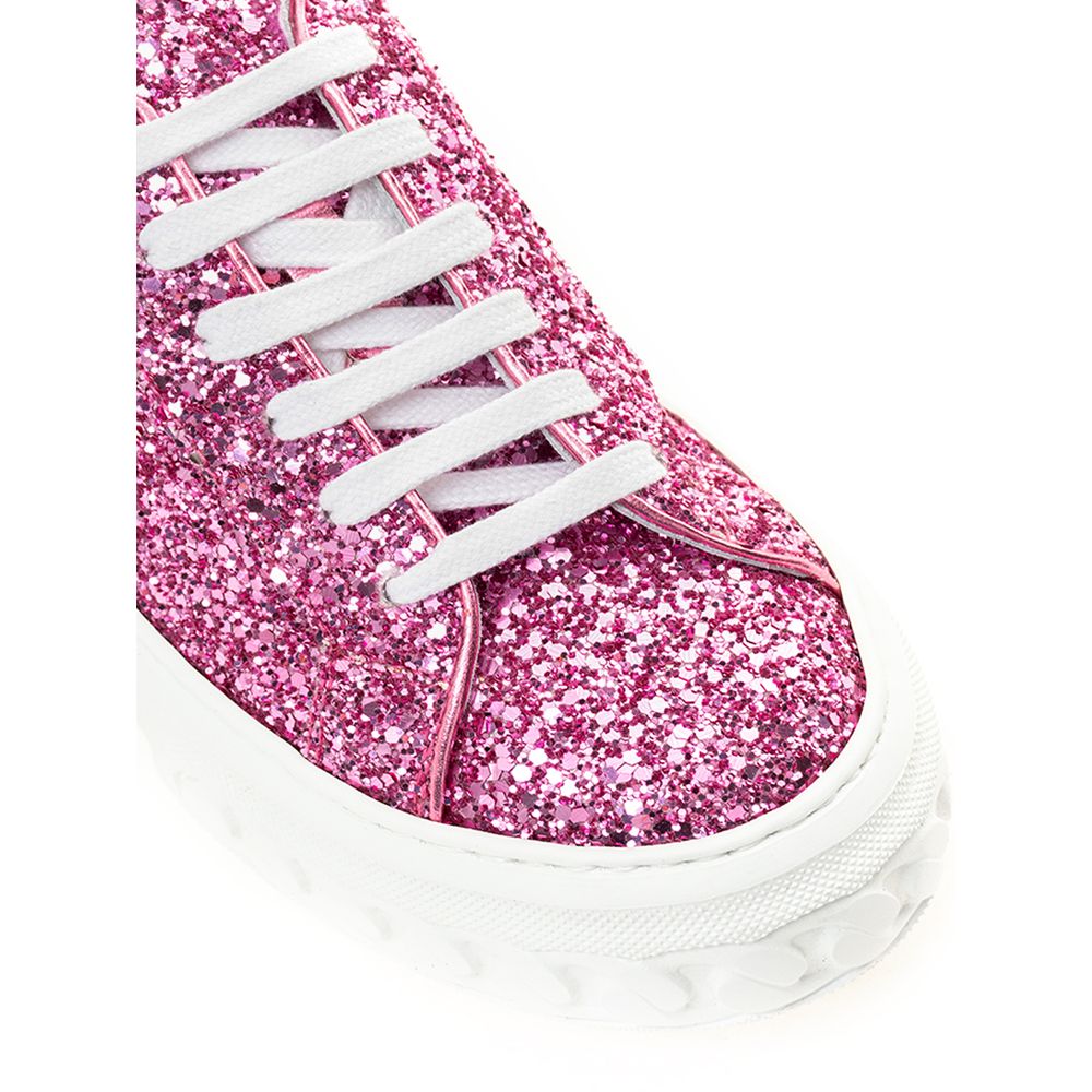 Casadei Fuchsia Elegance Leather Sneakers -   -  Casadei.