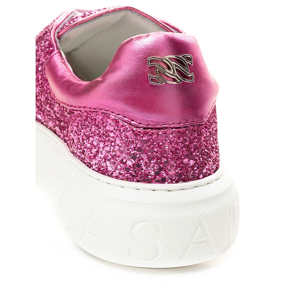 Casadei Fuchsia Elegance Leather Sneakers -   -  Casadei.