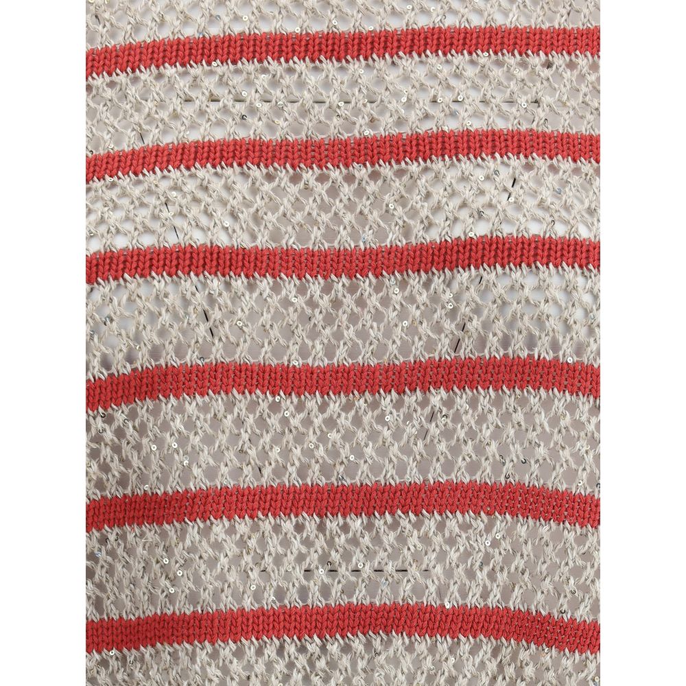 Brunello Cucinelli Sweater in perforated knit -   -  Brunello Cucinelli.