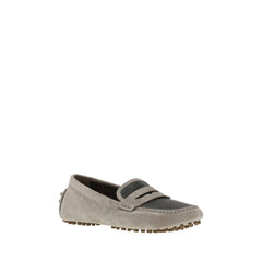 Brunello Cucinelli Suede Leather Loafers -   -  Brunello Cucinelli.