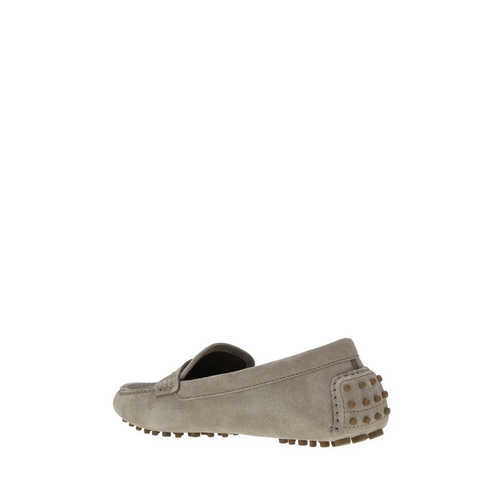 Brunello Cucinelli Suede Leather Loafers -   -  Brunello Cucinelli.