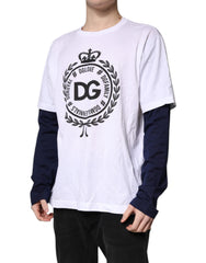 Dolce & Gabbana White Graphic Print Cotton Crew Neck T-shirt -   -  Dolce & Gabbana.