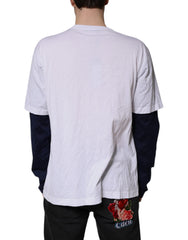 Dolce & Gabbana White Graphic Print Cotton Crew Neck T-shirt -   -  Dolce & Gabbana.
