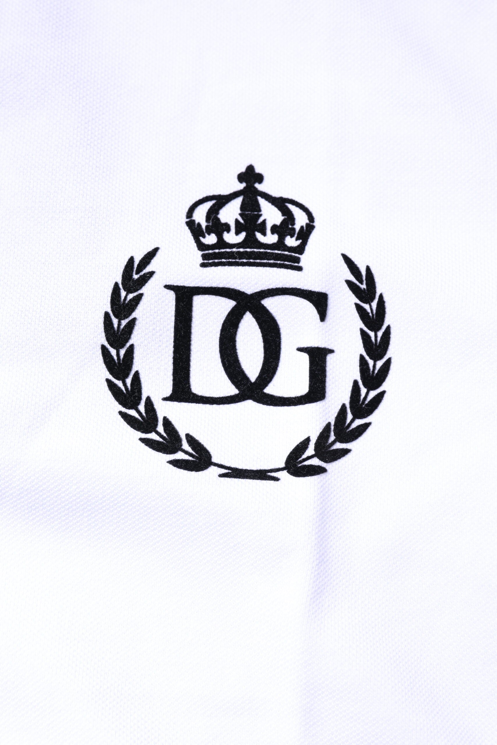Dolce & Gabbana White Cotton Crown Collared Men Polo T-shirt -   -  Dolce & Gabbana.