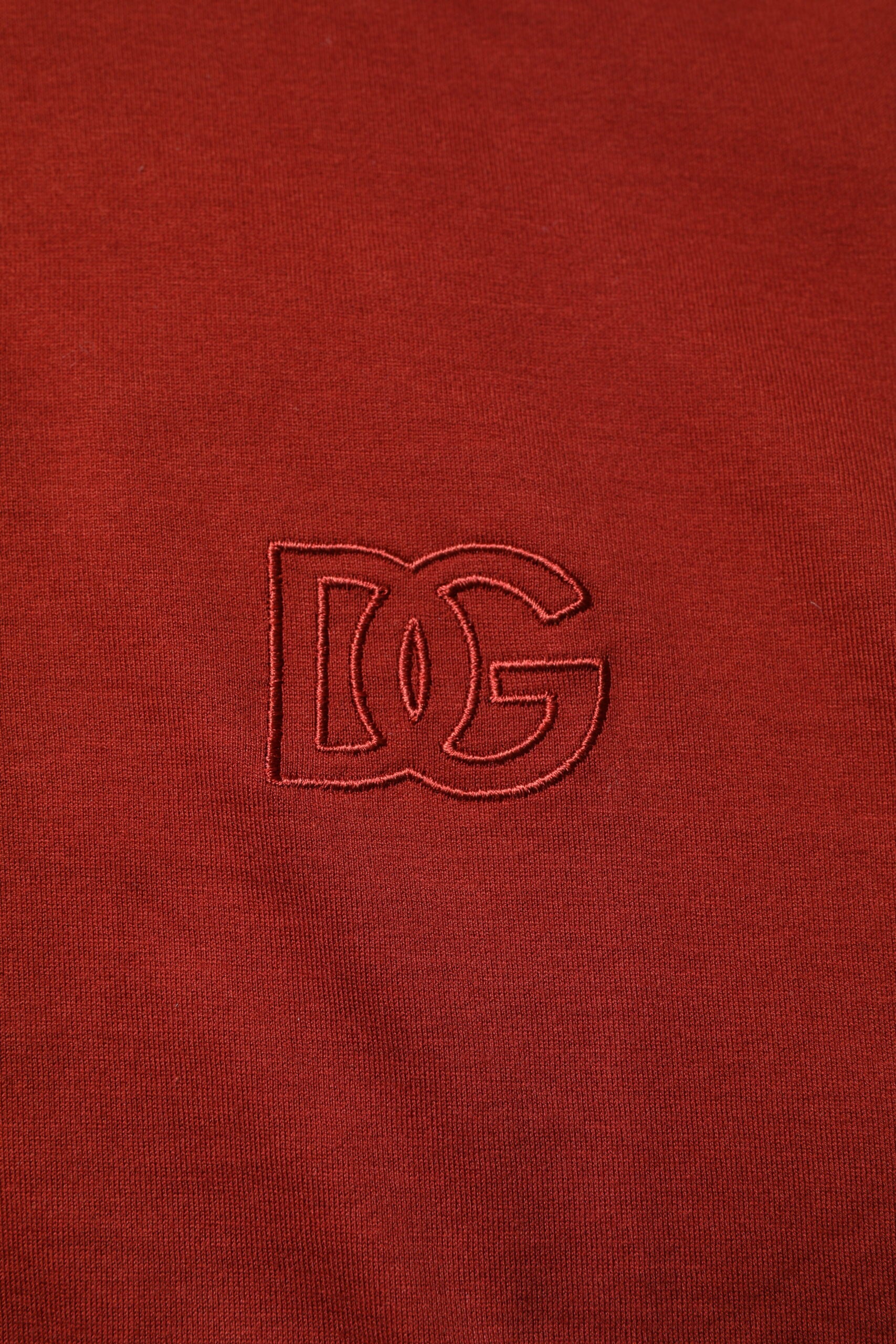 Dolce & Gabbana Red Cotton DG Logo Collared Men Polo T-shirt -   -  Dolce & Gabbana.