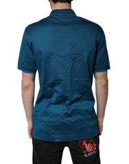 Dolce & Gabbana Blue Logo Cotton Men Polo Shirt T-shirt -   -  Dolce & Gabbana.