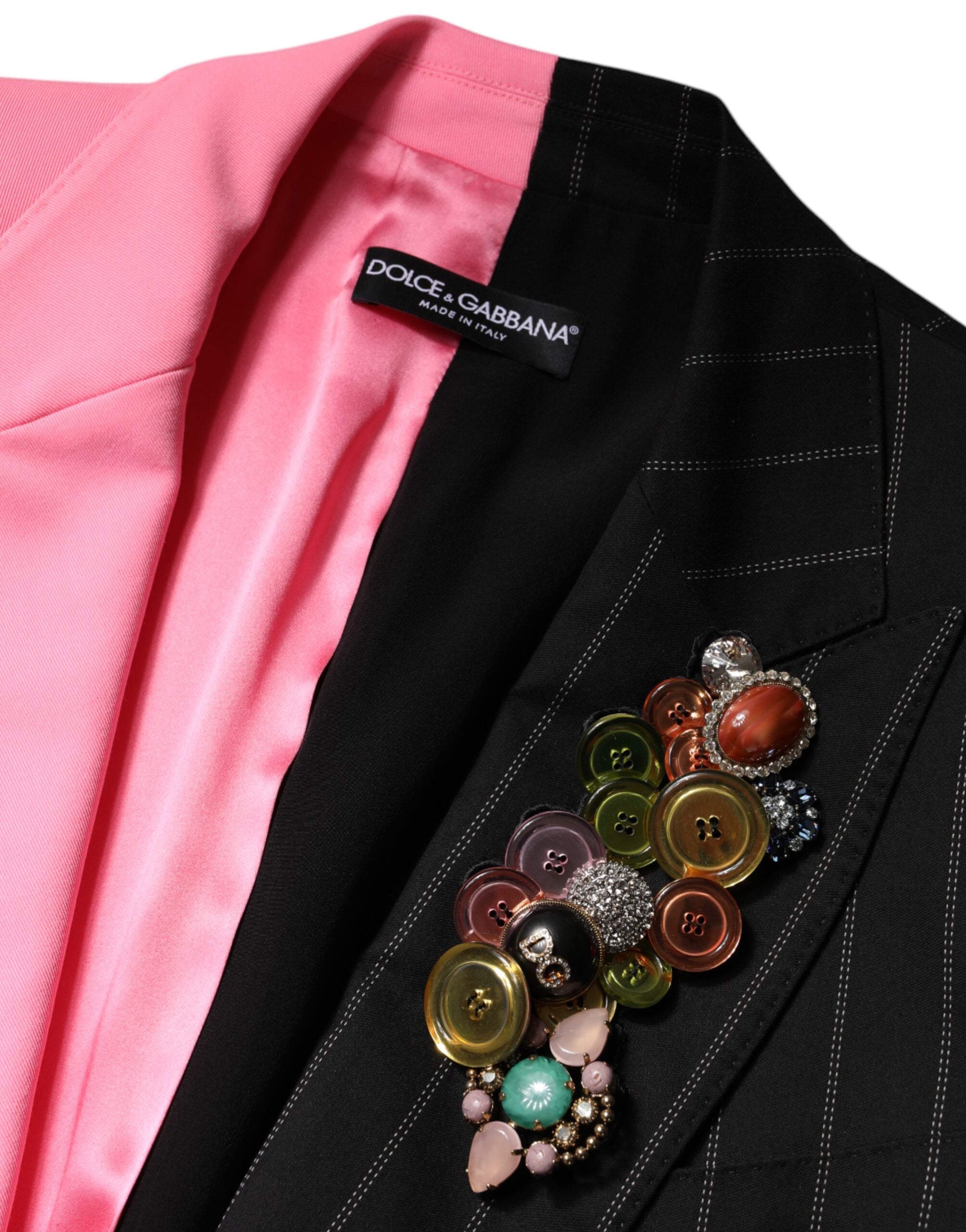 Dolce & Gabbana Multicolor Patchwork Embellished Coat Jacket -   -  Dolce & Gabbana.