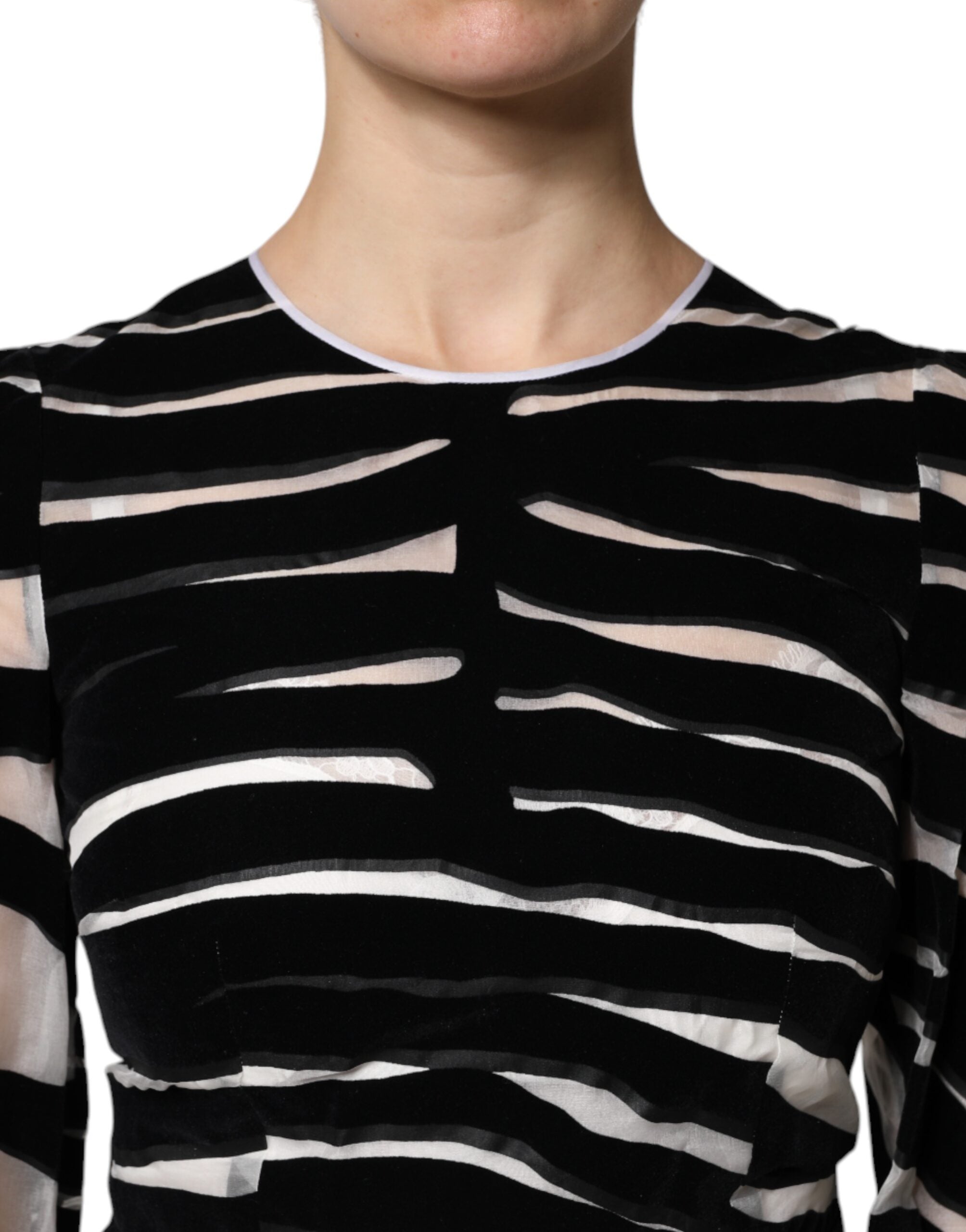 Dolce & Gabbana Black White Zebra A-line Sheath Mini Dress -   -  Dolce & Gabbana.