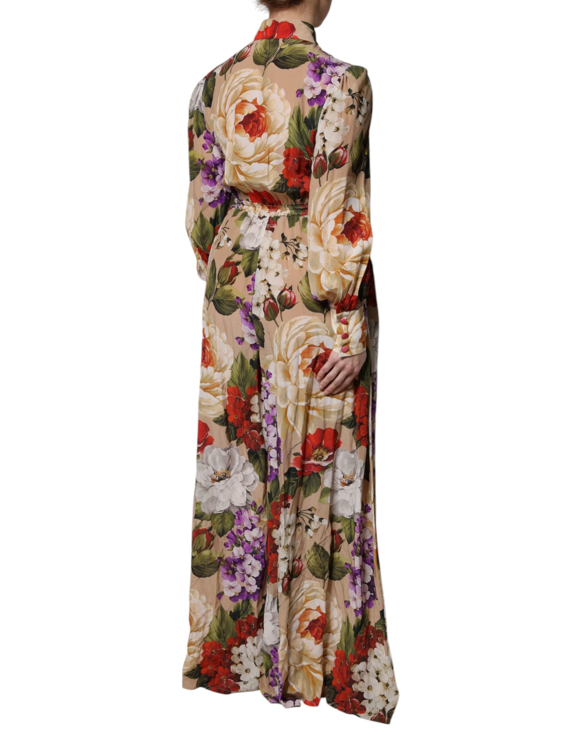 Dolce & Gabbana Multicolor Floral Wide Leg Jumpsuit Dress -   -  Dolce & Gabbana.