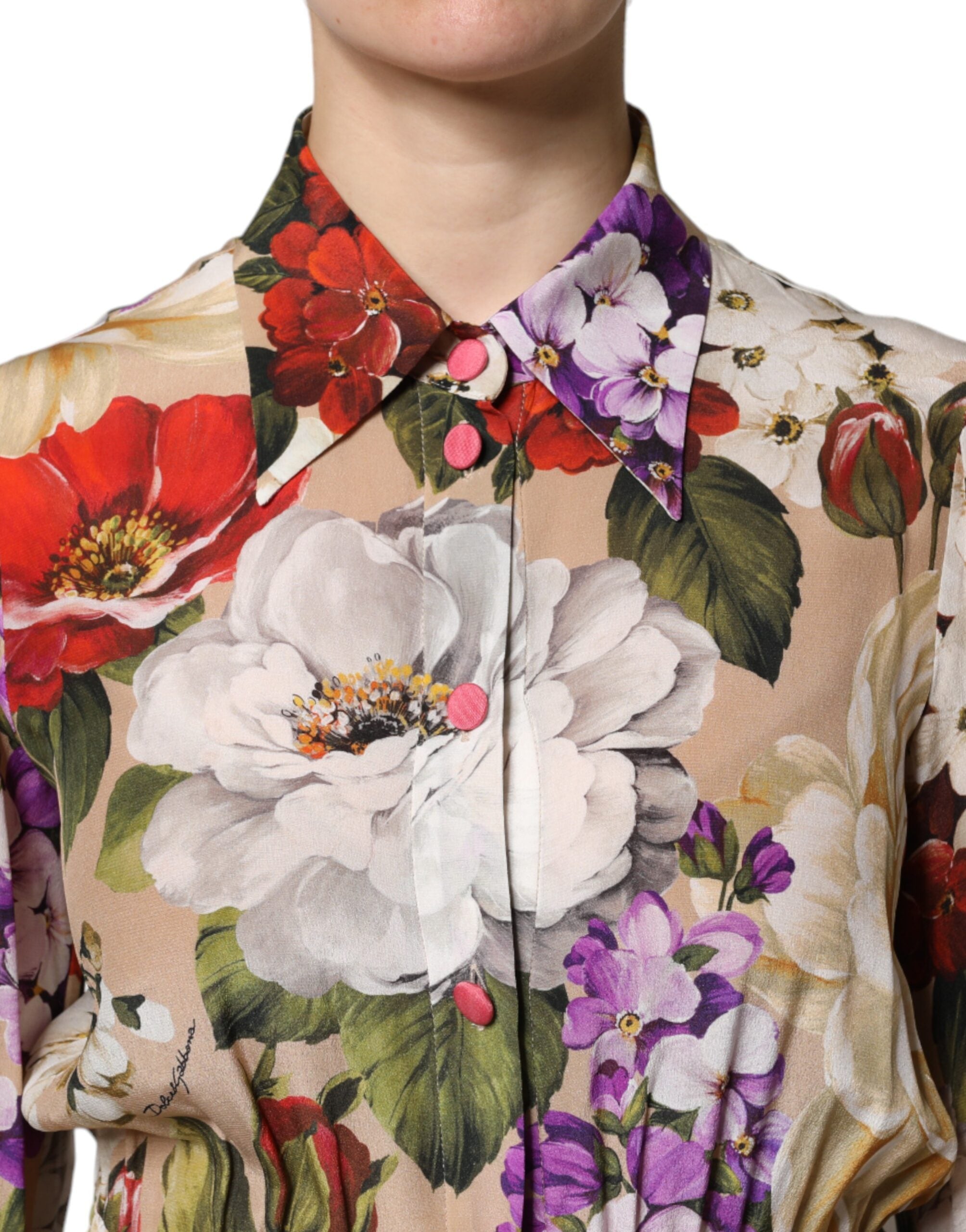 Dolce & Gabbana Multicolor Floral Wide Leg Jumpsuit Dress -   -  Dolce & Gabbana.