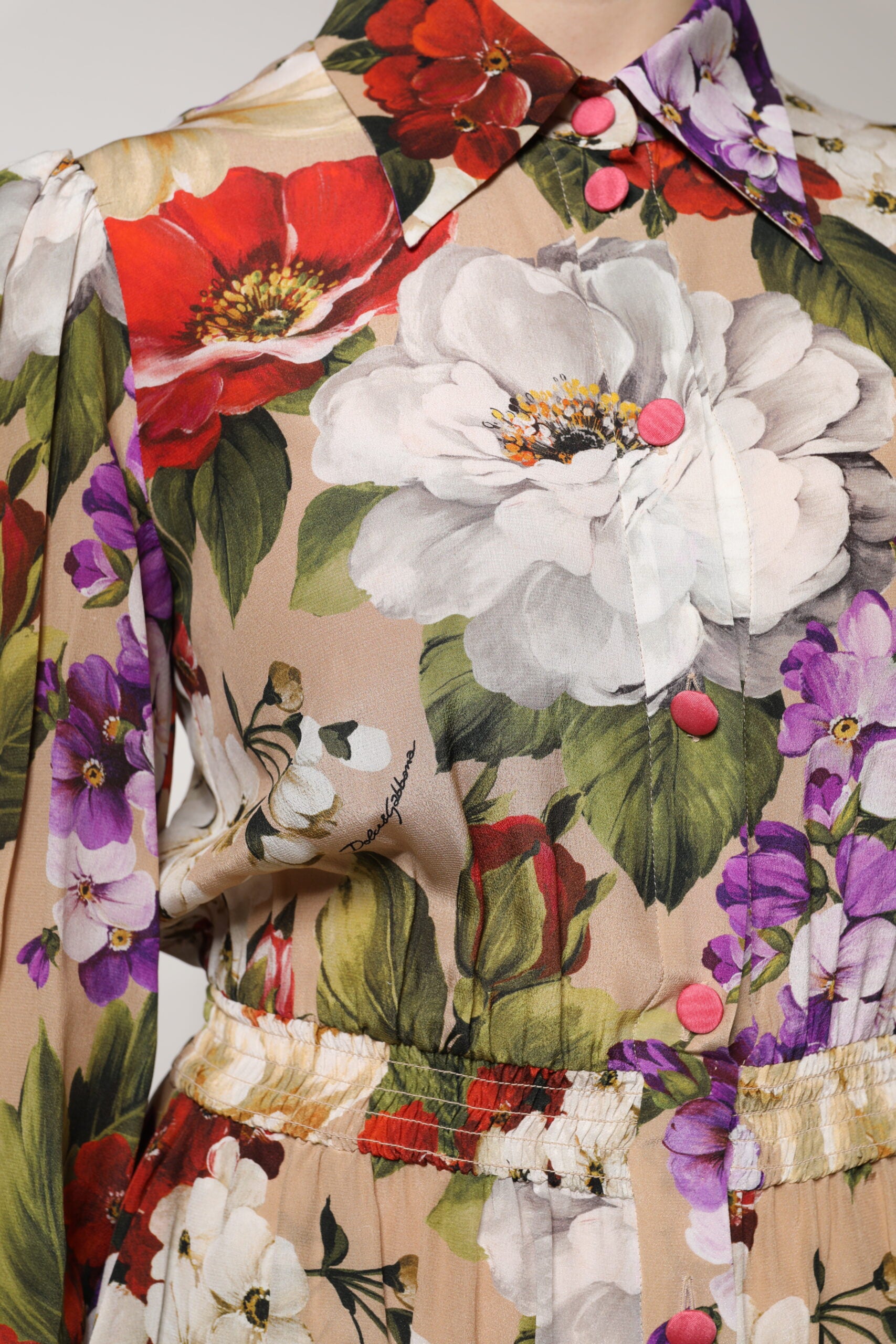 Dolce & Gabbana Multicolor Floral Wide Leg Jumpsuit Dress -   -  Dolce & Gabbana.