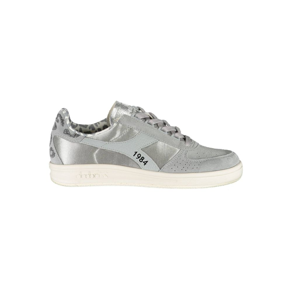 Diadora Gray Leather Women Sneaker -   -  Diadora.