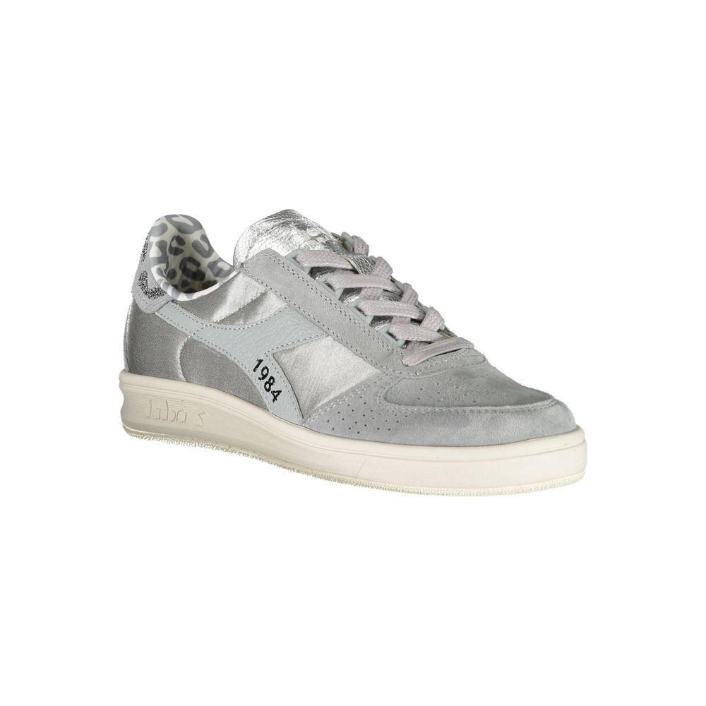Diadora Gray Leather Women Sneaker -   -  Diadora.
