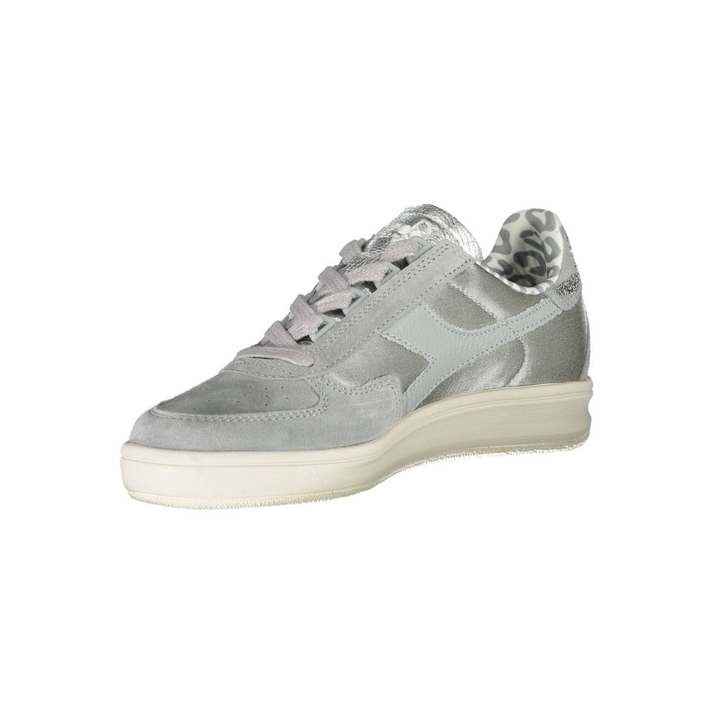 Diadora Gray Leather Women Sneaker -   -  Diadora.