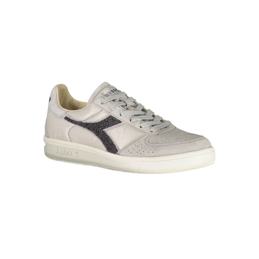 Diadora Gray Leather Women Sneaker -   -  Diadora.