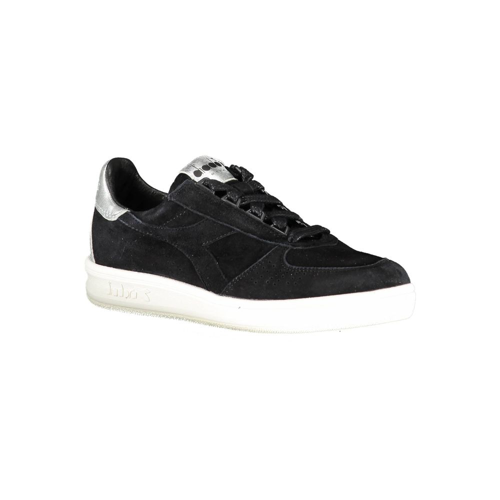 Diadora Black Leather Women Sneaker -   -  Diadora.