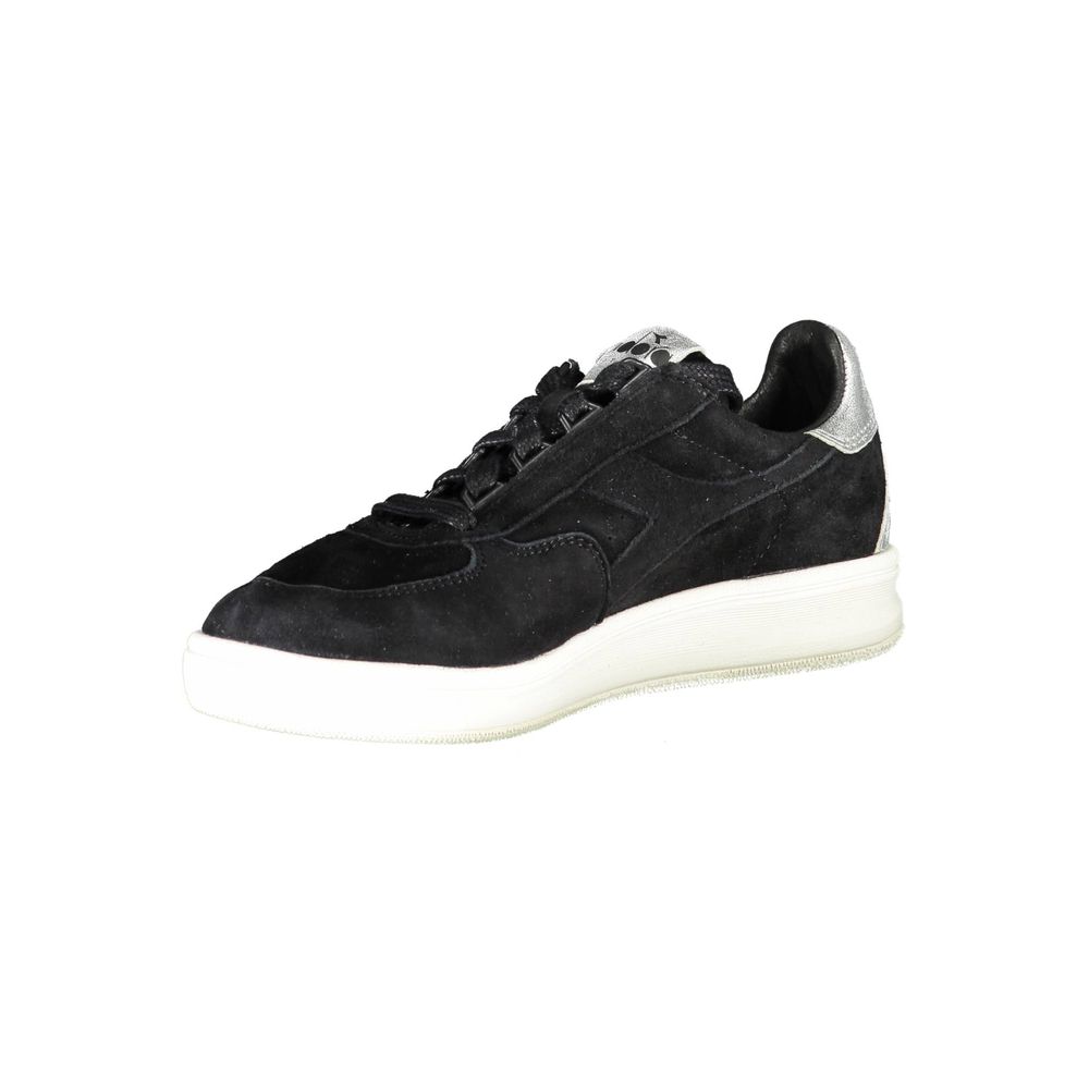 Diadora Black Leather Women Sneaker -   -  Diadora.
