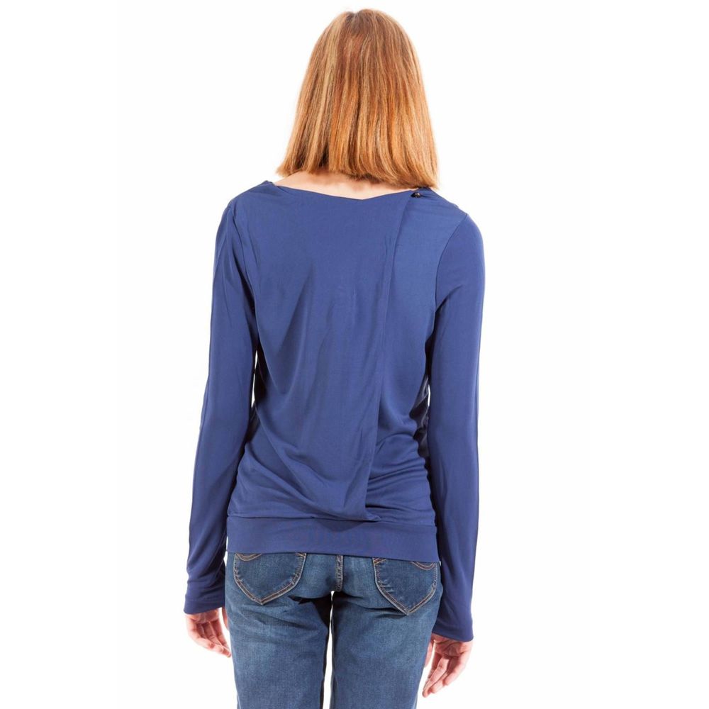 Gant Blue Viscose Women T-Shirt -   -  Gant.