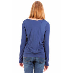 Gant Blue Viscose Women T-Shirt -   -  Gant.