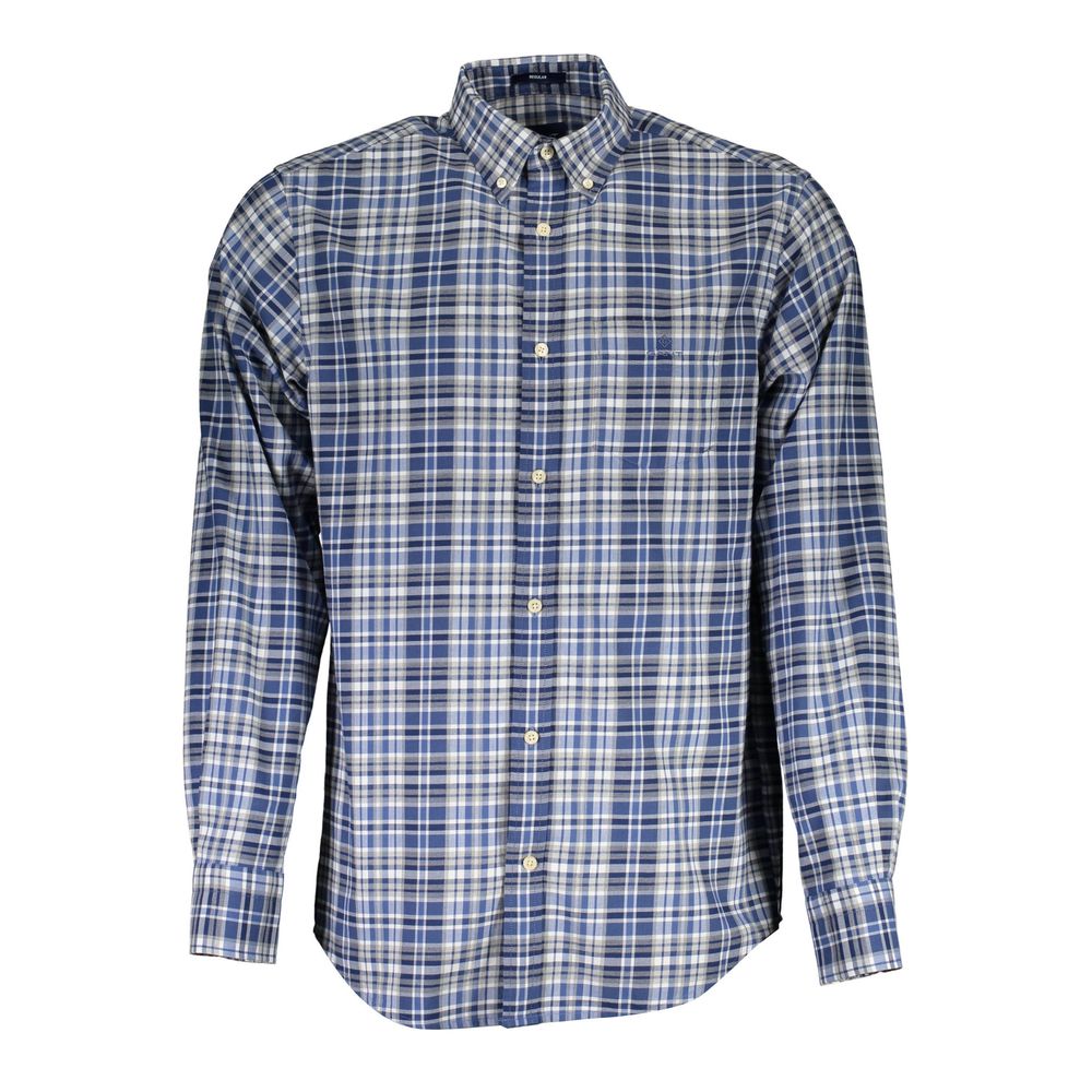 Gant Blue Cotton Men Shirt -   -  Gant.