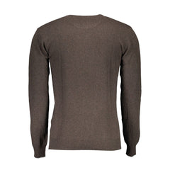 U.S. POLO ASSN. Brown Wool Men Sweater -   -  U.S. POLO ASSN..