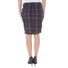 Datch Blue Polyester Skirt -   -  Datch.