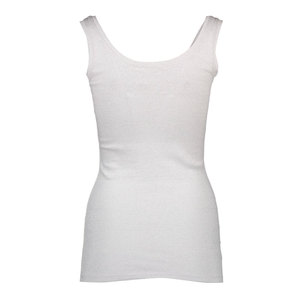Silvian Heach White Cotton Women's Tank Top -   -  Silvian Heach.