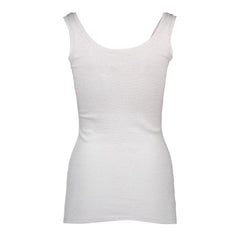 Silvian Heach White Cotton Women's Tank Top -   -  Silvian Heach.
