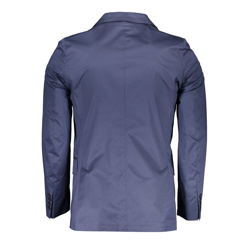 Gant Blue Cotton Men Jacket -   -  Gant.
