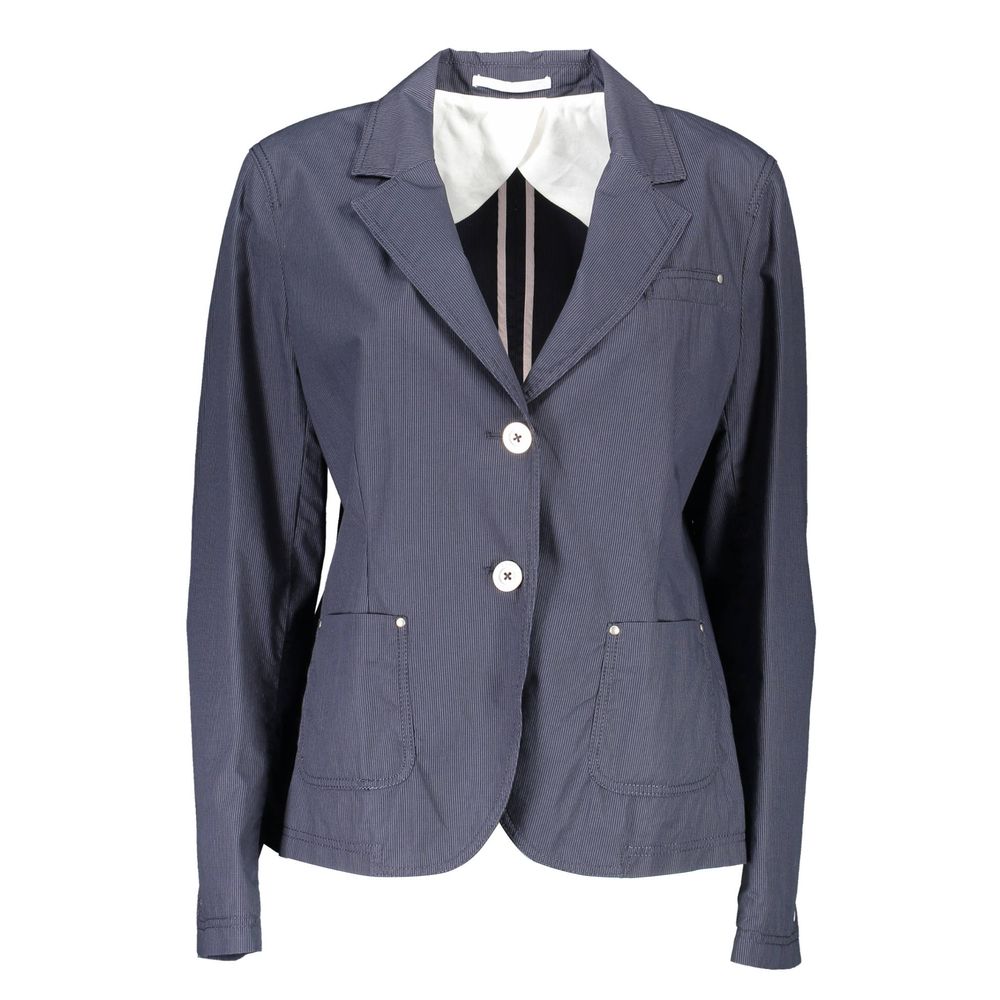 Gant Blue Cotton Women Jacket -   -  Gant.